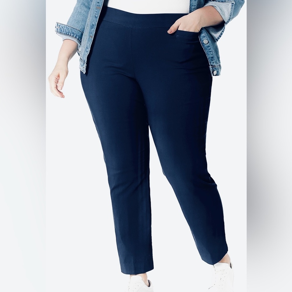 Super Stretch Millennium Welt Pocket Pull Pant, Briggs New York, Women's Plus 20